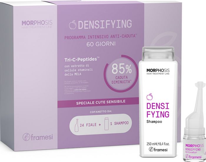 MORPHOSIS DENSIFYING RETAIL KIT (sh 250ml + 24 pcs vials lotion) / طقم البيع بالتجزئة لتكثيف المورفوسيس (250 مل + 24 قطعة قوارير غسول)