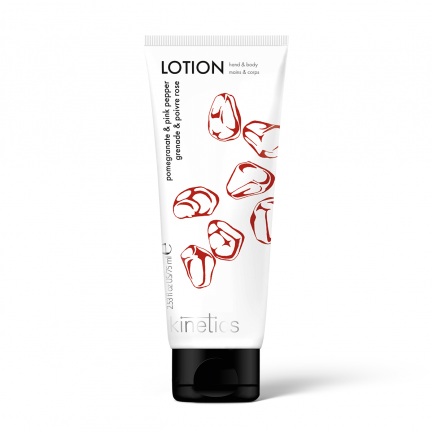 Kinetics Hand&Body Lotion Pomegranate & Pink Pepper 75 ml / لوشن لليدين والجسم من كينيتيكس بالرمان والفلفل الوردي 75 مل