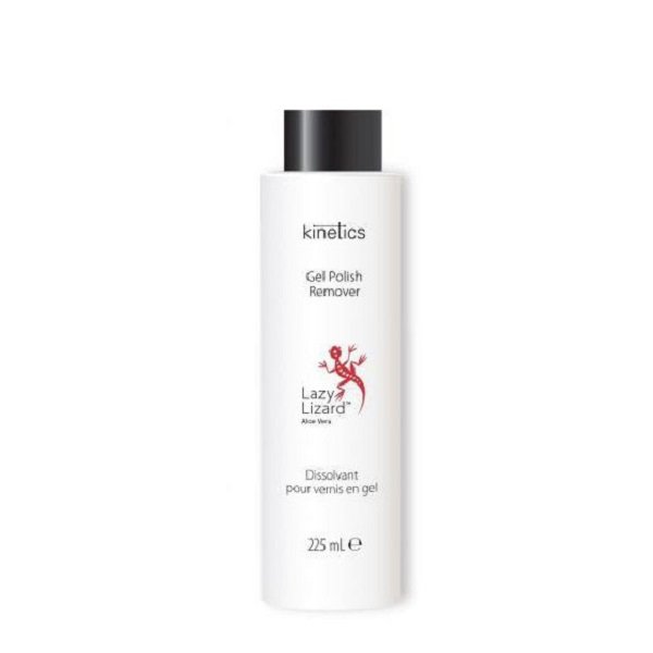 Kinetics Gel Polish Remover Red Lizard with Aloe Vera scent 225 ml / مزيل تلميع جل كينيتيكس ريد ليزيرد برائحة الصبار 225 مل